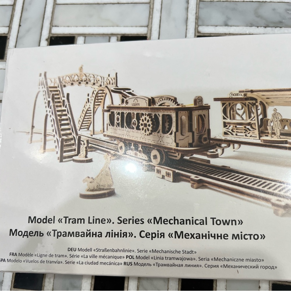 UGears Mechanical Models Model Tram Line Serjes Building kit - Brand New NWT